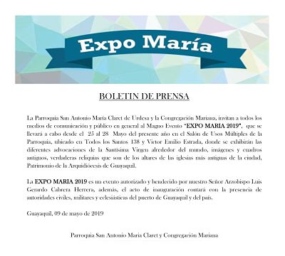 Boletin de Prensa Expo Maria 2019 opt